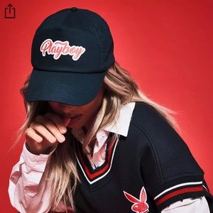 Playboy Navy Varsity Graphic Hat